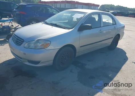 2003 Toyota Corolla Ce из США, поврежденный, VIN 1NXBR32E43Z113192